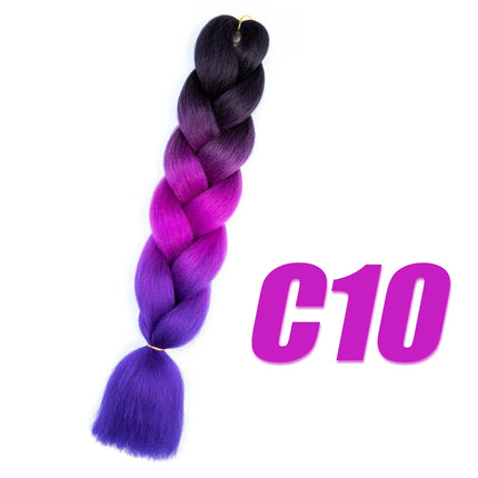 Wigundle Box Jumbo Kanekalon Braiding Hair Pre Stretched Synthetic Crochet Hair Braids Hair Extensions Accessories For Girls