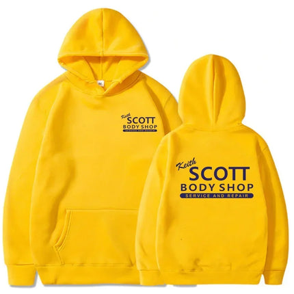 Tree Hill Hoodie Keith Scott Body Shop Hoodies Unisex Sweatshirts Autumn Winter Fleece Hooded Pullovers Graphic Sudadera Mujer
