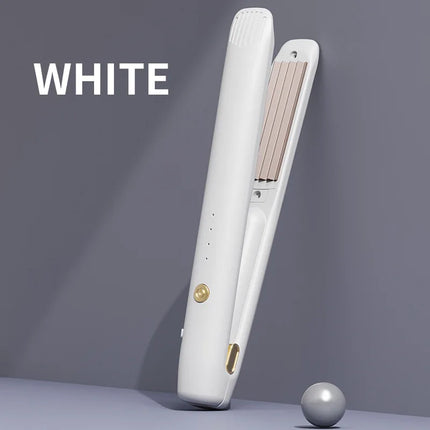 Wireless volumizing hair straightener, rechargeable corn curler, dormitory student home-use hair straightener, curling wand, ele