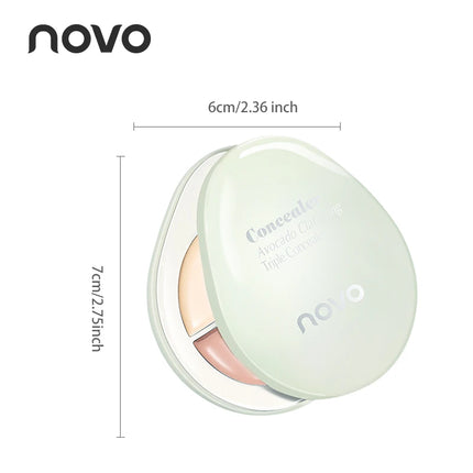 3D Contour Cream & Concealer Palette, Matte Finish, Long-Lasting, Conceal & Brighten Dark Circles, For Blemishes, Acne Marks