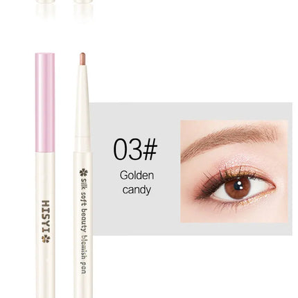 HISYI Two-In-One Lying Silkworm Pen Brightens down Waterproof Sweat-Proof Non-Smudge High-Light 3D Liquid Eyeliner Pen