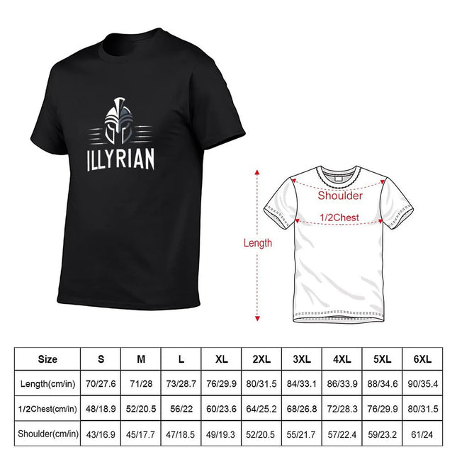 Illyrian Themed Logo III T-Shirt animal print for boys heavyweights big and tall t shirts for men