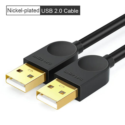 SAMZHE USB to USB 3.0 Extension Cable Male to Male Type A USB 2.0 Extend Cable For Hard Drive TV Box Laptop USB to USB Cable