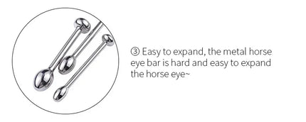 Metal Urethral Catheter Male Stainless Steel Horse Eye Urethral Plug Penis Headers Masturbator Adult SM Urethran Expander