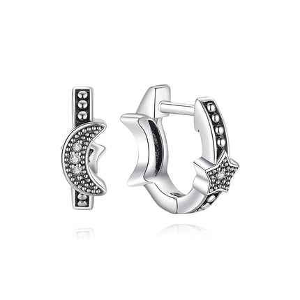 New 2026 Original 925 Sterling Silver Earrings For Women Piercing Hoop Love Heart Earings Rose Gold Wedding Gift Luxury Jewelry