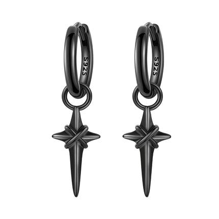 925 Sterling Silver Inlaid Zircon Butterfly Earrings Insect Element Original Design Women's Fashion Party Jewelry Gift Ear Loops