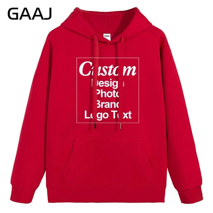 High Quality Custom Hoodie Cotton Sweatshirt Print Embroidery Brand Logo Text Photo Design Men Women Famliy Team Clothing 300g