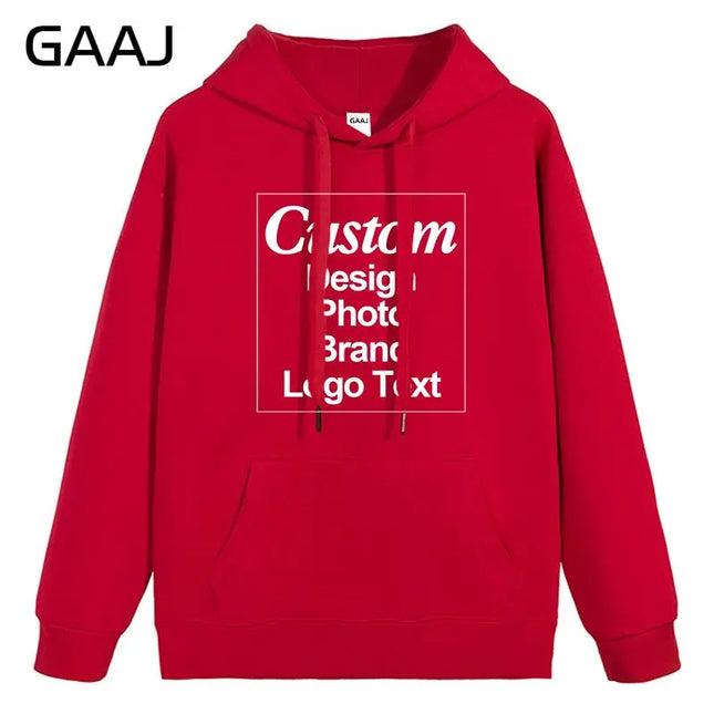 High Quality Custom Hoodie Cotton Sweatshirt Print Embroidery Brand Logo Text Photo Design Men Women Famliy Team Clothing 300g