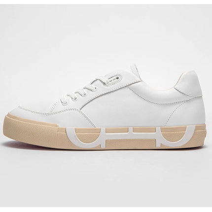 Men's Sneakers Casual Pu Leather Breathable Walking Flat Shoes for Men 2025New Male Tennis Sneaker Soft White  Shoes