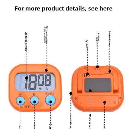 Egg Timer Children Alarm Clock Pomodoro Timer for Studying Gadgets Digital Kitchen Visual Tools Dining Bar Home Garden