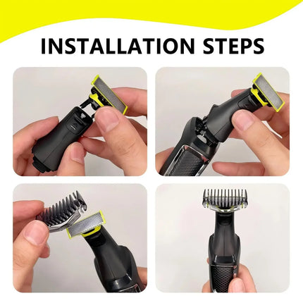 One Blade Shaver Replacement Blades Compatible with Norelco Multigroom 3000 5000 7000 9000 Series Electric Beard Trimmer