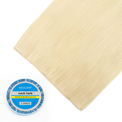 Long Flat Weft Invisible Tape Bundles Human Hair PU Skin Weft Hair Extension Injected Seamless & No-Glue Tape On Hair Weft