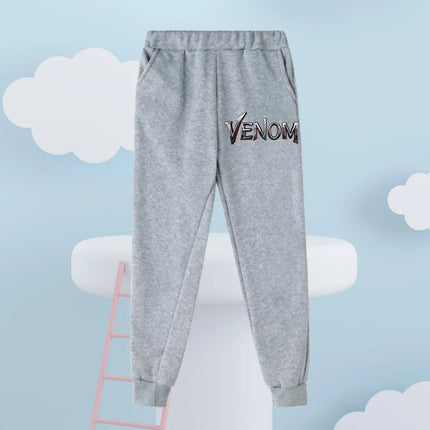Cute Kawaii Venom Hoodie 3-14Y Boys Girls Autumn Winter Cartoon Street Hot Fashion Outdoor Casual Lovely