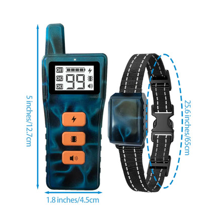 1000M Dog Training Collar ,Universal Dog Bark Collar,Waterproof Rechargeable ,Dog Shock Collar with Remote and Auto Modes Collar