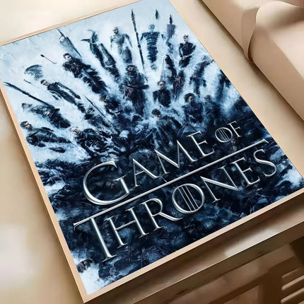 Anime G-Game Hot T-Thrones-S Poster Poster Waterproof HD Wall Art Decal Self-Adhesive Aesthetic Decor For Home Living