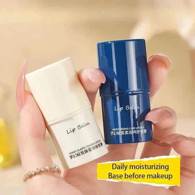 Anti Dry Moisturizing Lip Balm Long Lasting Nourishing Jelly Base Clear Lipstick Women Winter Lip Care Smoothens LipLines Makeup