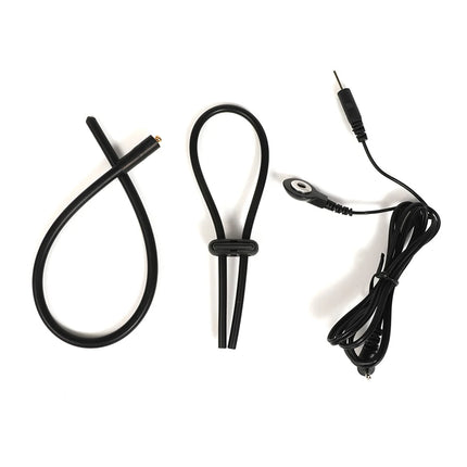 Electric Stimulation Urethral Dilator Shock Horse Eye Rod Silicone Penis Plug Man Masturbation Set Delayed Ejaculation Sm Toys