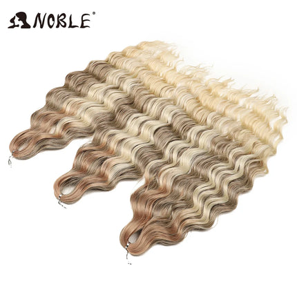 Noble Braiding Hair 300g 24 Inch ANNA Curl Hair Water Wave Twist Crochet Hair Synthetic Rainbow Color Braiding Hair Extensions