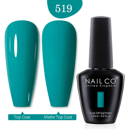 NAILCO Red Colors Series 15ML Nail Gel Polish Nail Supplies Semi Permanent For Nail Art Manicure Soak Off LED UV Hybrid Varnish