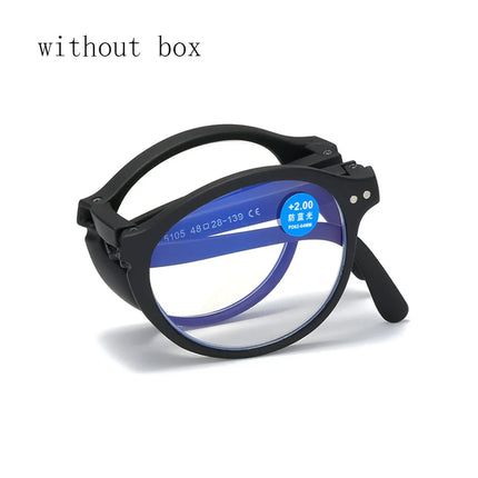 Folding Reading Glasses with Glasses Case Unisex Portable Lightweight Presbyopic Glasses Anti blue light Strength 1.0x ~ 4.0x