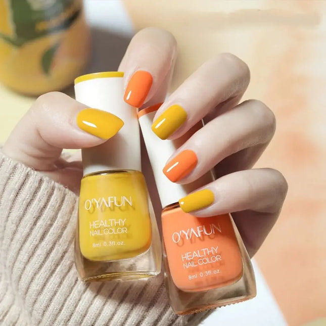 8ml Nail Polish DIY No-bake Quick Dry Tearable Nail Art Manicure Nail Art False Nail Oily Mood Nail Polish Woman