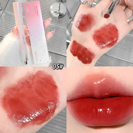Clear Water Light Solid Lip Gloss Jelly Watery Pink Lipstick Pencil Moisturising Mirror Lipstick Pen Korean Lips Makeup Cosmetic