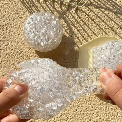 Fashion Super Soft Squishy Balls Textured Memory Gel Sensory Fidget Toys Crunchy Moldable Stress Relief Toy Stress Relief