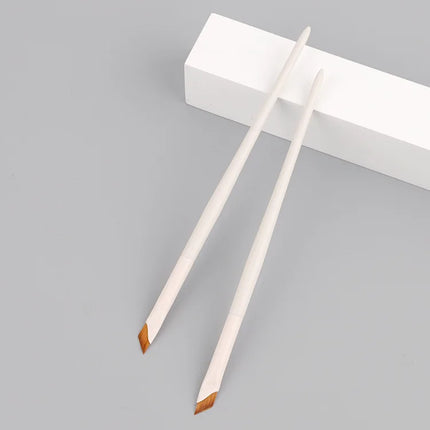 Upgrade Blade Eyeliner Brush Ultra Thin Fine Angle Flat Eyebrow Brush Under The Eye Makeup Brushes Precise Detail Brush white