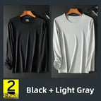 4xl [recommended 80-87.5kg ] / 2 pieces - [mesh long sleeves] black + light gray