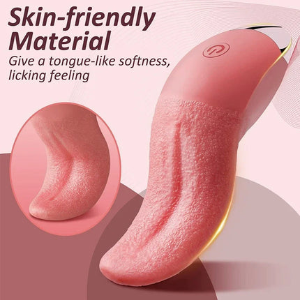 Tongue Vibrator Adult Sex Toys for Women - 10 Tongue Licking Vibrator Sex Toy Anal Clit Nipple Vibrators Female Couples Sex Toys