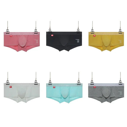 1/2 Pieces Open Front Underwear Men Cotton Sexy Men's Boxer Shorts Panties Breathable Pouch Bulge Underpants Male