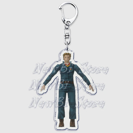 Hot Horror Game Mouthwashing Keychains for Accessories Bag Jimmy Curly Anya Daisuke Sallyface Swansea Keyring Jewelry Fans Gifts