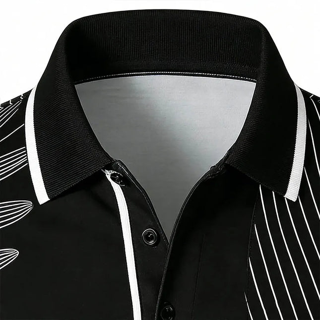 Men's Short Sleeve Shirt Breathable Digital Printing Pattern Polyester 100% Summer Casual Color Men's Clothing Comfortable