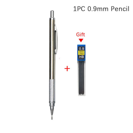 0.3 0.5 0.7 0.9 1.3 2.0 3.0mm Mechanical Pencil Full Metal Art Drawing Painting Automatic Pencil with Leads Office School Supply