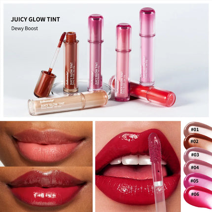 Lakerain Juice Mirror Water Light Lip Glaze Sugar Version Moisturizing Mirror Dudu Lip Gloss Hydrating Lip Gloss Female Cosmetic