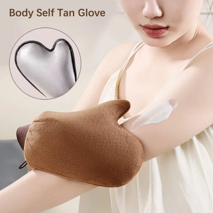 Finger Glove Reusable Body Self Tan Glove Applicator Tanning Gloves Cream Lotion Mousse Body Cleaning Glove Self Tanner