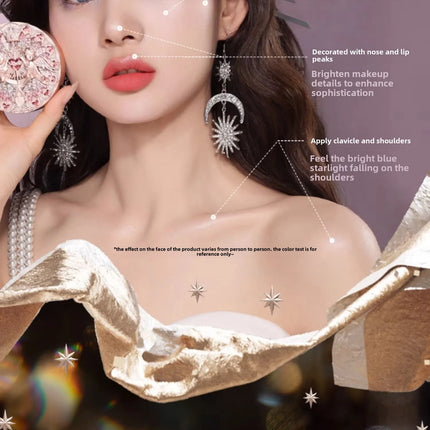Flower Knows Little Angel Embossed Highlighter Natural brightening water light three-dimensional contour powder