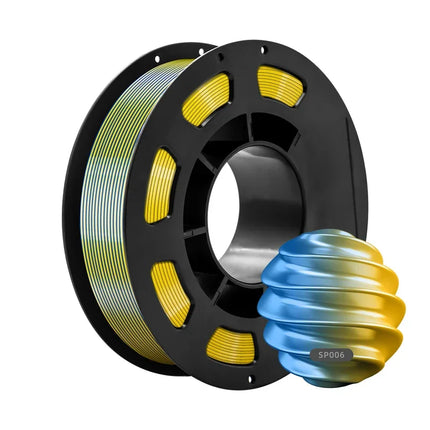 Dual-color PLA Silk 200g 3D Printing Materials 1.75mm 3D Printer Filament for FDM Non-toxic Vacuum Packaging Eco-Friendly