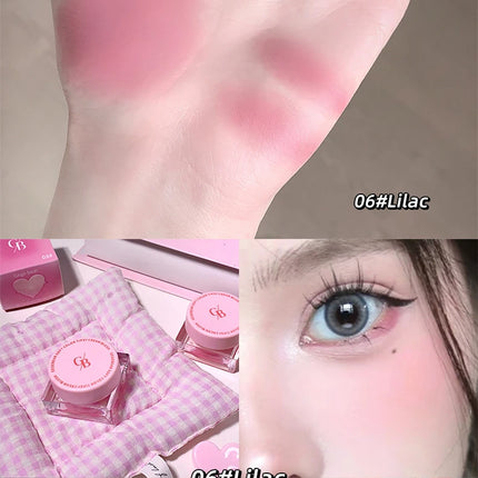 Gegebear Soft Blush Cream Tender and Multi-color Korean Style Contouring Lip Gloss Multi-purpose Rouge Cream