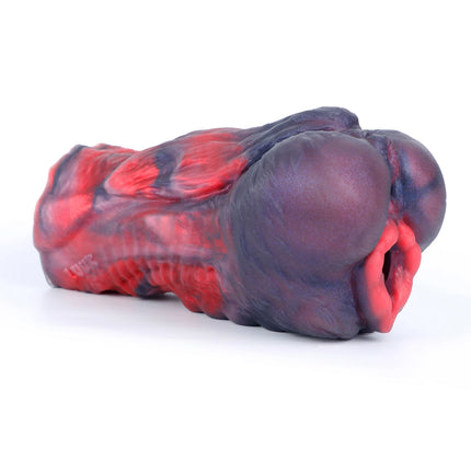 ELKKOST Red Fantasy Silicone Realistic Vaginal Stroker Male Masturbator Pocket Pussy Reusable Onahole Sex Toys For Men