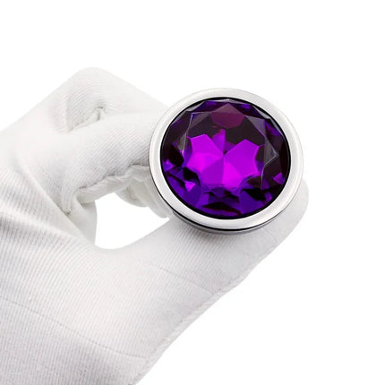 Metal Drop Anal Plug For Women Stainless Steel Three Sizes Jewel Base Butt Plug G-point Massage Adult Sex Toys Male/Famale Gay