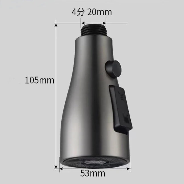 Kitchen Faucet Accessories Replace Sprayer Nozzle 3 Modes ABS Bathroom Basin Sink Shower Spray Head For 1/2" Connection