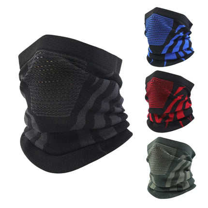 Windproof Warm Zebra Striped Face Mask/Scarf - Ideal for Motorcycle, Running, Skiing, Snowmobile - Winter Outdoor Protection