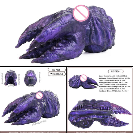 FAAK Silicone Purple Pocket Pussy Fantasy Male Masturbator Sex Toys For Men Butt Stroker Ass with Tight Viginal and Anal Chanel