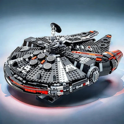 New MOC 1579PCS Falcon Compatible  Millennium Dark Spaceship Boy Brick Creative Educational Gift