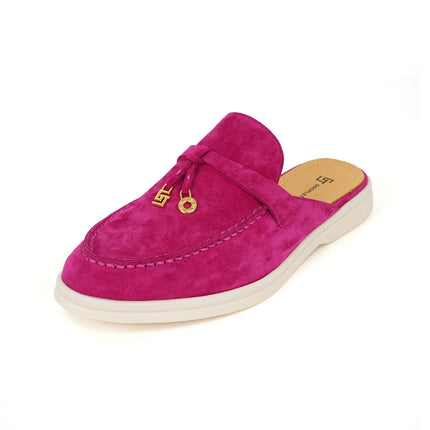 2024New women's anti slip casual loafers, fashionable cashmere flat shoes, spring and autumn men's sports driving casual shoes