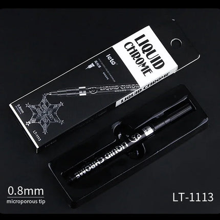 1-6pcs Chrome Pen Marker Mirror Waterproof DIY Reflective Paint Repair for Rock Ceramic Glass Metallic Gold/Silver 0.8/1/2mm Nib