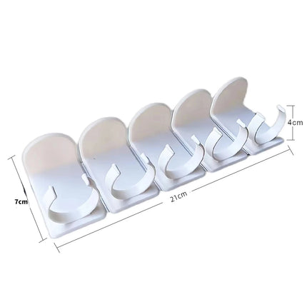 Wall Mounted Spice Bottle Storage Rack Kitchen Seasoning Holder Adhesive Plastic Clip Cabinet Door Spice Jar/Cosmetic Dispenser