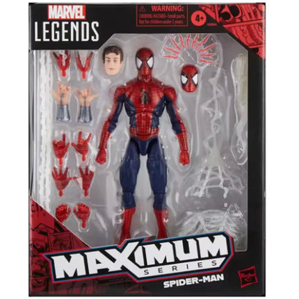 New In Stock Marvel Legends Maximum Series Spider-Man Deluxe 15cm Anime Action Figure Collectible Model Kids Toys