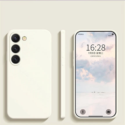 S26 S25 Ultra Case Square Liquid Silicone Phone Case For Samsung Galaxy S26 S25 S24 S23 S22 Ultra Plus S26Ultra Cases Soft Cover